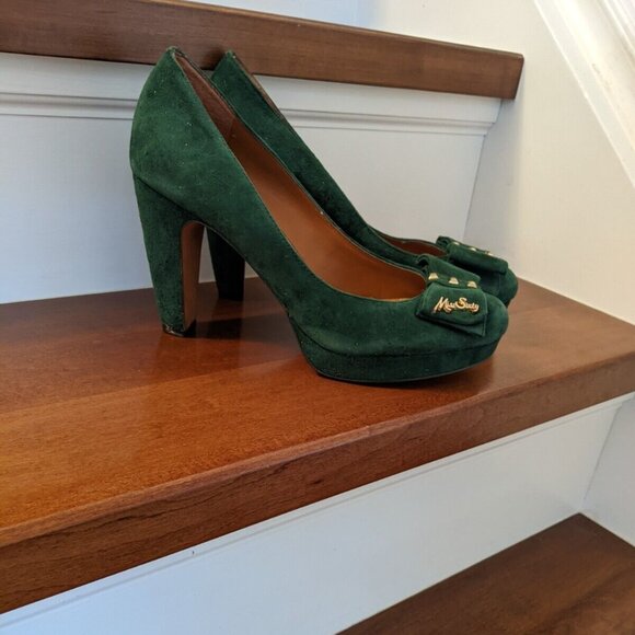 Miss Sixty green suede heels size 39 - Picture 3 of 9